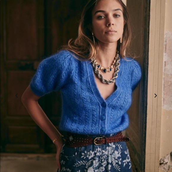 BNWT! Sézane Sold out Perrine Jumper in Rare Blue! - Picture 5 of 5